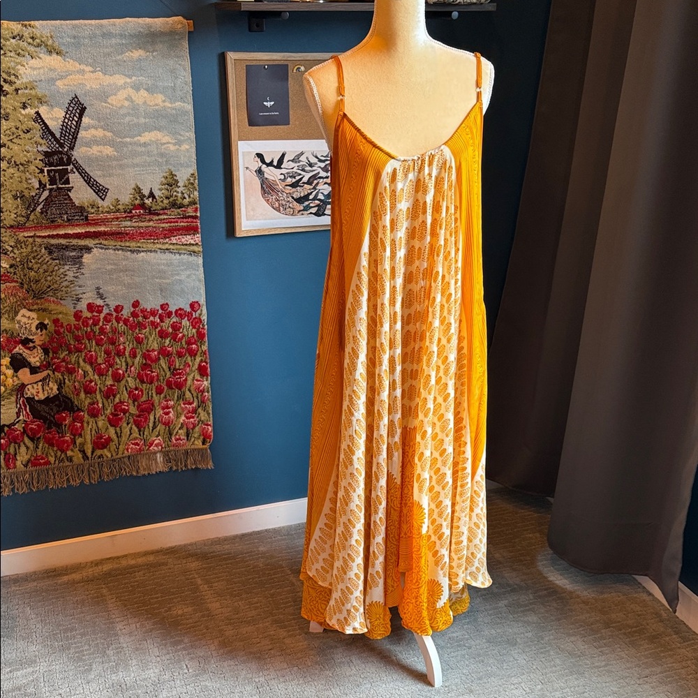 60s vibe Moon Child Slip Dress by Kantha Bae